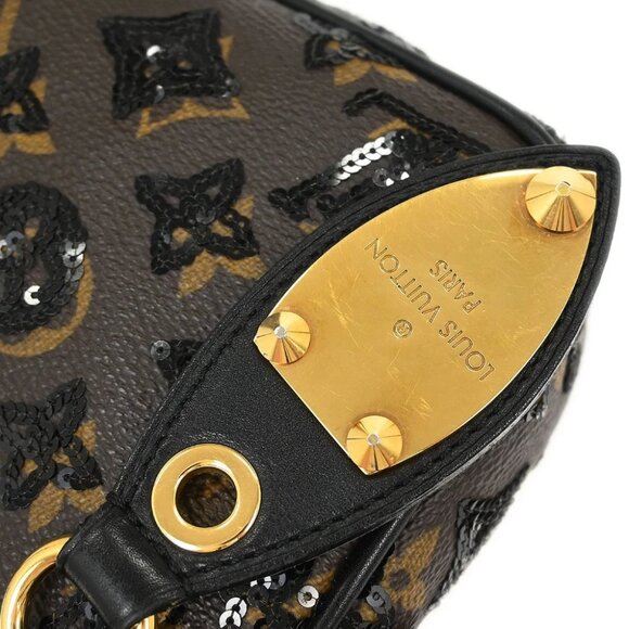 Louis Vuitton Monogram Eclipse Pochette Accessoires Handbag M40247 TH2099 144768 - Picture 6 of 8